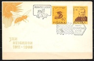 *FDC ROCZNIK 1956 Fi 841-42II kas. JAN DZIERŻON
