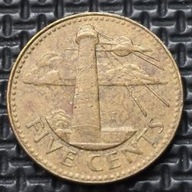 *BARBADOS [1907]*5 centów 1997 Elżbieta II, Latarnia Morska South Point