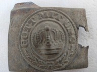 niemiecka mosiezna klamra do pasa PRUSKA125