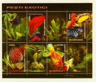 RUMUNIA** Egzotyczne ryby Mi BL 351