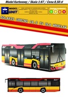SOLARIS URBINO 10,5 IV DLA WROCŁAW MODEL KARTONOWY SKALA 1:87 ModelUNIT