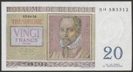 Belgia 20 franków 1956 - stan bankowy UNC