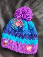 Nowa czapka WOŚP Biedronka turkus fiolet granat