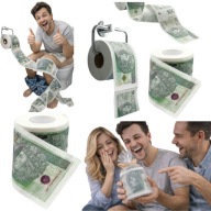 PAPIER TOALETOWY POLSKI ZŁOTY STO 100ZŁ BANKNOTY WYTRZYMAŁY WESOŁY PREZENT