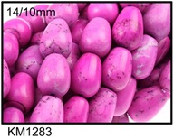 H5- HOWLIT FUKSJA - kropla - 16x10mm - 15sztuk