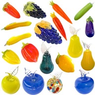 Szkło barwione w masie warzywa owoce w stylu Murano naturalnej wielkości