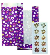 TOREBKI PAPIEROWE CUKIERKI SŁODYCZE NAKLEJKI 10SZT