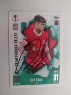 Karta topps match attax autograf Liverpool FC Ben Doak Champions League
