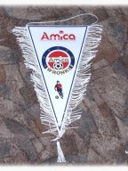 Proporczyk Klubowy AMICA Wronki trójkąt z frędzlami duży