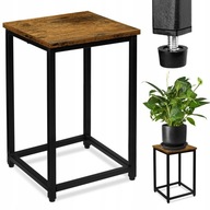 KWIETNIK STOJĄCY REGAŁ NA KWIATY DONICZKI LOFT METALOWY CZARNY 42 CM