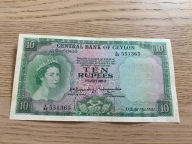 Cejlon - 10 rupii - 1953