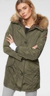 KANGAROOS KURTKA DAMSKA ZIELONA MARKOWA PARKA KAPTUR OLIWKOWA WIOSENNA 44