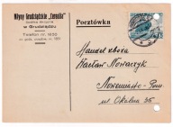 Młyny Grudziądz Ceralia 1936r. Karta Firmowa REKLAMA obieg do Nowe Miasto