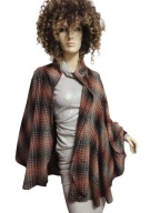 PONCZO WEŁNIANE PELERYNA na jesień