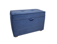 Skrzynia pufa kufer 60 cm tapicerowana otwierana z pojemnikiem schowek