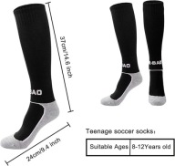 Skarpety piłkarskie dla dzieci roz. 33-38 CZARNE