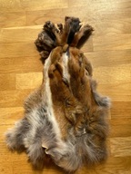 Łapki z lisa garbowane