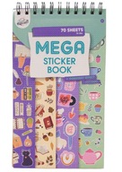 NAKLEJKI Książka na Spirali 70 Arkuszy 14,5x25 cm DOM ROŚLINY ZWIERZĘTA