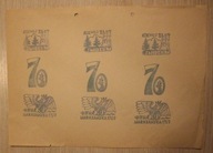 XIX WOJ ZLOT PTP ŚWIDER 70 - BITWA WARSZAWSKA - KARTKA + 9 PIECZĄTEK