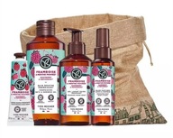 Yves Rocher Zestaw - Malina & Mięta+ woreczek-krem do rąk,żel,mydło,mgiełka