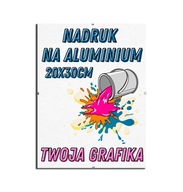 Spersonalizowana blacha aluminiowa z własnym nadrukiem 20x30cm w antyramie