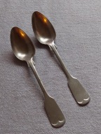 STARE XIX WIECZNE ŁYŻECZKI DO KAWY HERBATY ŁYŻECZKA ALPACCA