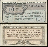 BNA - USA 10 Centów 1946 A 00196719 A # seria 461 # MILITARY # M2 # VF