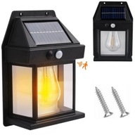 LAMPA SOLARNA LED LATARNIA KINKIET ŚCIENNY Z CZUJNIKIEM RUCHU I ZMIERZCHU