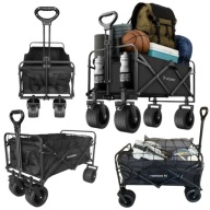 WÓZEK TRANSPORTOWY OGRODOWY NARZĘDZIOWY SKŁADANY TURYSTYCZNY KEMPINGOWY 100