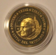WATYKAN 2004 20 EURO CENT CENTÓW JAN PAWEŁ II - SPECIMEN PRÓBA, RZADKOŚĆ