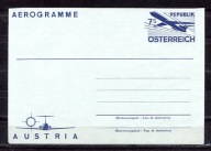 A56080)Austria: Aerogram, Samolot