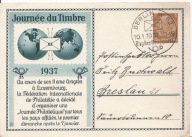 TRZECIA RZESZA -postkarte -DZIEŃ ZNACZKA -stempel 1937 rok