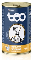 Mokra karma dla psa TEO 1250g bogata w drób 78% mięsa