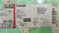 Valeo 186589 TARCZE HAMULCOWE KOMPLET
