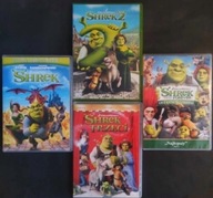 SHREK 1 2 3 4 zestaw KOMPLET filmów DVD PL dubbing 5.1 części 1 - 4