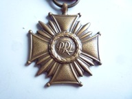 PRL brązowy KRZYŻ ZASŁUGI medal odznaka PRL