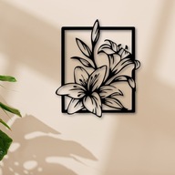 OBRAZ AŻUROWY 3D NA ŚCIANE PANEL DEKORACJA DO SALONU Kwiaty Flowers