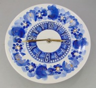 Fajans Włocławek - Zegar wzór 1288/2 - Złocenia - Metron