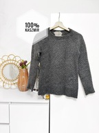 Szary kaszmirowy sweter Lu Ren 100% kaszmir, XS, designerski