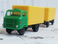 ~*~ TT 1:120..IFA W50L Z PRZYCZEPĄ ..IZOTERMA..BERLINPLAST ~*~