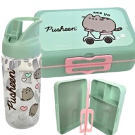 ŚNIADANIÓWKA I BIDON KOT PUSHEEN KOTEK BUTELKA PUDEŁKO ŚNIADANIE DO SZKOŁY