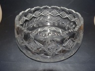 Misa kryształowa, salaterka, PRL, vintage, retro