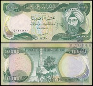 BNA - IRAK 10000 Dinarów 2003 seria 1 nr 3416330 # P95a # XF-