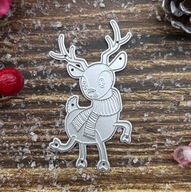 Wykrojnik do papieru scrapbookingu - jelonek renifer święta / do kartek
