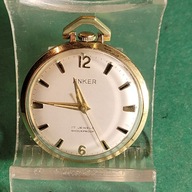 Pozłacany Stary zegarek kieszonkowy -ANKER-17 kamieni