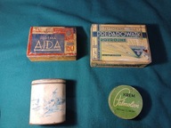 Puszki metalowe 4 szt .z chlebaka polskiego żołnierza z września 1939