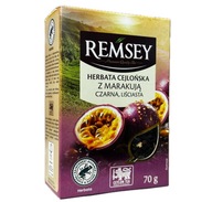 Remsey Herbata czarna Cejlońska z Marakują Liściasta 70g