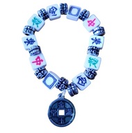 Bransoletka "Mahjong i chińska moneta"