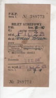 Bilet PKP, Pigża do Toruń, 1946r., -28