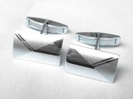 Srebrne spinki do mankietów